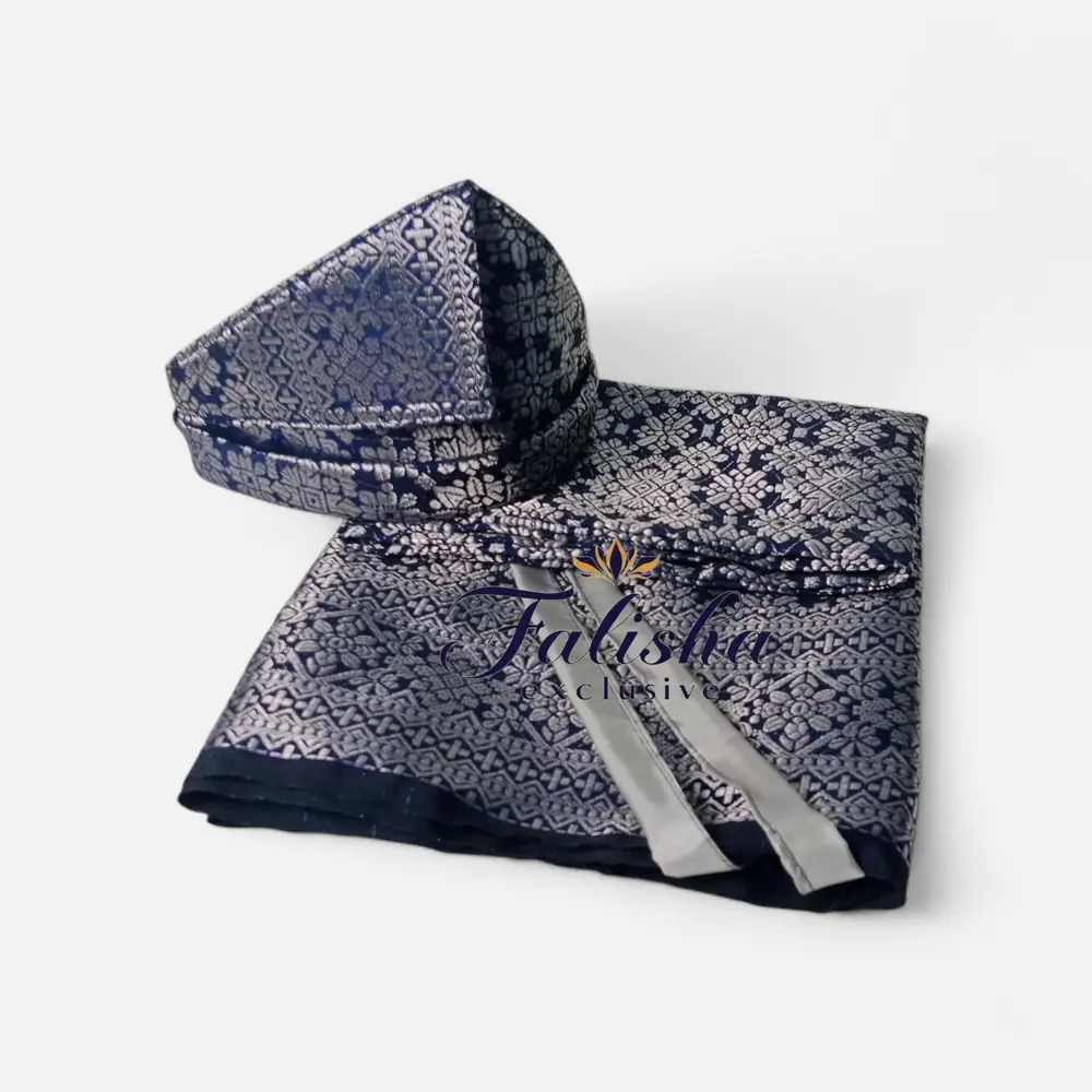 navy silver